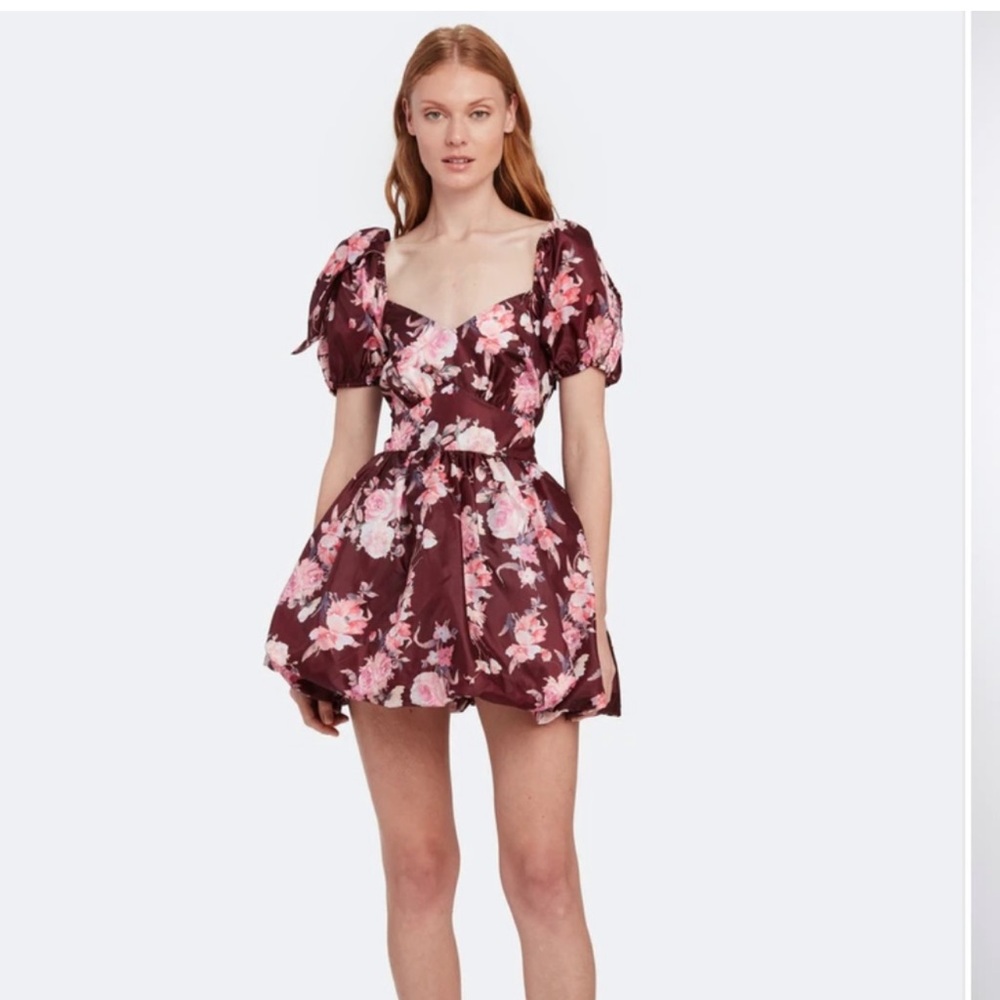 Love shack fancy Hansel puff sleeve mini dress